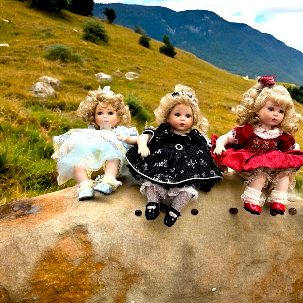 Marie Osmond Set of 3 Tiny Tot Dolls